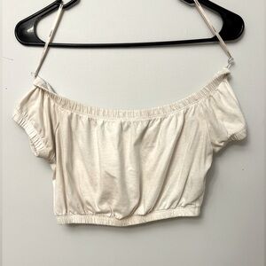 Off shoulder cute crop top